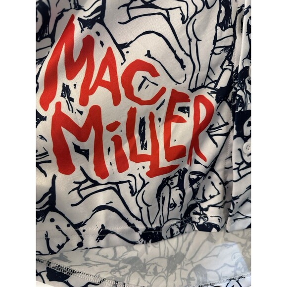 Macadelic Mac miller Rare Tour Button Down Short Sleeve shirt XL  See Measure - Picture 2 of 15
